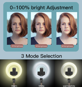 YESIDO ไม้เซลฟี่หมุนได้360องศา,ไม้เซลฟี่สำหรับถ่ายไลฟ์สตรีมไม้เซลฟี่ไร้สายพร้อมไฟวงแหวน - Product Image 4