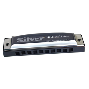 Harmonica Silver Star 10 trous diatonique en Do majeur, série pour passionnés - Product Image 3