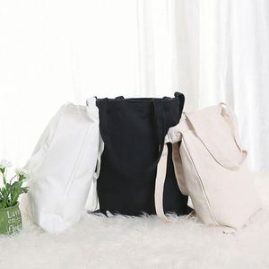 Reusable Eco <b>Large</b> Folding Tote Unisex Blank DIY Original Design Cotton <b>Canvas</b> <b>Bag</b> - Product Image 2