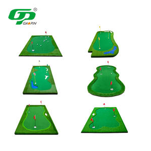 फैक्ट्री डायरेक्ट गोल्फ मैट कस्टम मेड मिनी गोल्फ कोर्स पुटिंग ग्रीन इंडोर आउटडोर प्रैक्टिस पोर्टेबल बड़े आकार की पुटिंग मैट - Product Image 3