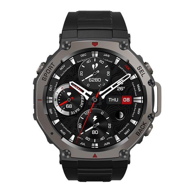 2026 DM58 AMOLED Screen Smartwatch GPS Sport Smart Watch Heart Rate Blood Pressure Monitoring 5ATM Waterproof Titanium Alloy