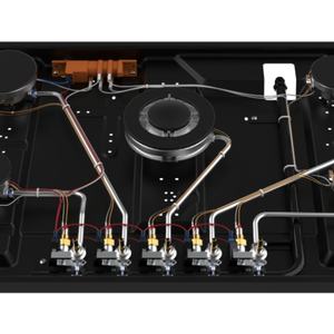 Cuisinière à gaz en verre Ksun à 5 brûleurs haute efficacité avec fonction étanche, usage domestique, garantie 1 an - Économie d'énergie et durable - Product Image 2