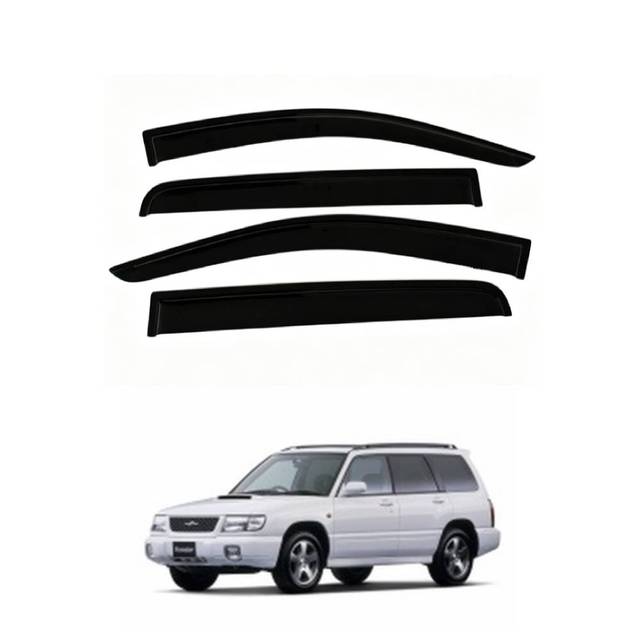 Black Window Door Visor for Subaru Forester 1994-2002 Accessories  Rain Shield  Wind Deflector
