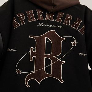 Chaqueta Varsity Unisex de Invierno de Alta Calidad con Parche Bordado de Letras, para Ropa Personalizada, Estilo Hip Hop, Ecológica y Resistente al Viento - Product Image 5