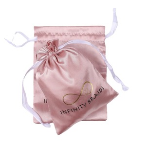 Üretim ipek saten çanta saç, saç uzatma çanta peruk saten çanta - Product Image 1