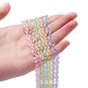 Chaîne transparente en acrylique 50cm, accessoires de bijoux DIY pour téléphone, sac, masque, bracelet, vente en gros - Product Image 2