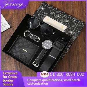 Set <span class=keywords><strong>de</strong></span> Regalo <span class=keywords><strong>de</strong></span> Lujo Ligero con Artículos <span class=keywords><strong>de</strong></span> Cuero <span class=keywords><strong>para</strong></span> Hombre: Cartera, Cinturón, Reloj <span class=keywords><strong>de</strong></span> Cuarzo, Gafas <span class=keywords><strong>de</strong></span> Sol, <span class=keywords><strong>para</strong></span> el Día del Padre, San Valentín, <span class=keywords><strong>Novio</strong></span> - Product Image 2