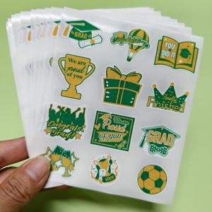 Hoja de pegatinas adhesivas de vinilo impermeable de alta calidad con impresión personalizada, troqueladas, holográficas y personalizadas. - Product Image 4