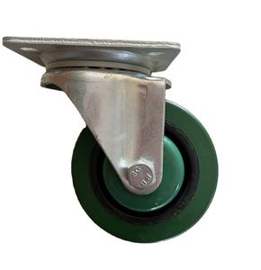 Roda resistente de borracha elástica, 80mm,100mm,125mm, verde europeu, azul - Product Image 1