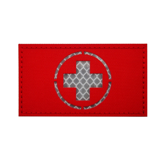 M00069-5 Reflective 9*5CM Cros (Red+White Grid Reflective)