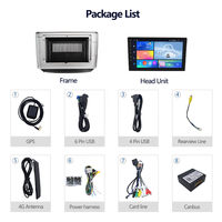 Meihua 10,1 pouces Nouveau cadre de tableau de bord stéréo Fascia Radio DVD pour Chevrolet Onix 2019+ avec faisceau de câbles Canbus