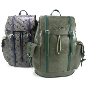 Sac à dos <span class=keywords><strong>de</strong></span> voyage Gorfia vintage personnalisé en cuir PU, grande capacité, décontracté, multi-poches, pour ordinateur portable, étanche - Product Image 1