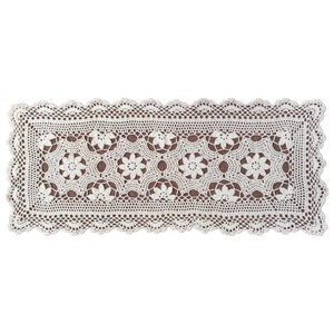 Nappe de table artisanale style crochet floral, largeur 40, style rétro nordique, pour tournages de films et de séries télévisées, petite et fraîche, pour TV - Product Image 5