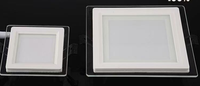 Lampu Panel LED 6W-24W COB Kaca IP44 Dapat Diredupkan Warna Dapat Disesuaikan Sensor PIR