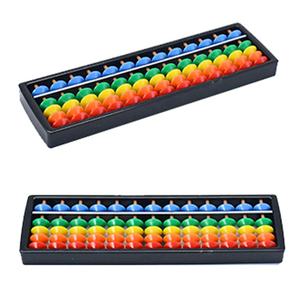 <span class=keywords><strong>Calculadora</strong></span> de colores de arcoíris personalizada para estudiantes, herramientas de aprendizaje, Ábaco de plástico con dígitos de juguete Montessori, 13 varillas para niños - Product Image 3