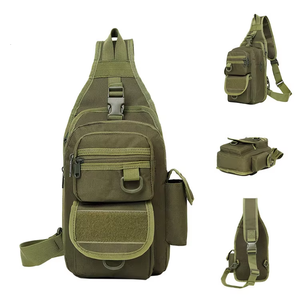 Sac bandoulière tactique pour homme en nylon Oxford personnalisé, étanche, pour sports de plein air, avec système de fixation, vente en gros - Product Image 1