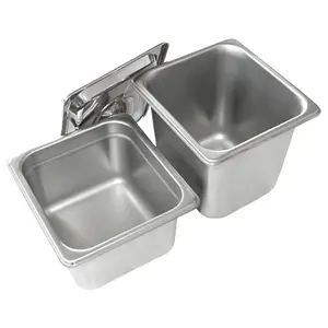 1/1 1/2 1/3 1/4 1/6 1/9 2/3 Manufacturer Customized Durable Gastronorm Set 201 Stainless Steel Gn Pan