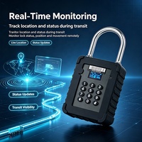 Cadenas intelligent GPS pour logistique, double mode de contrôle avec application, déverrouillage par clavier et mot de passe à distance, suivi en temps réel pour conteneurs de fret