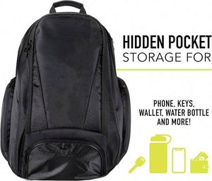 Free sample Hot Selling <b>Large</b> Capacity Custom <b>Black</b> <b>Backpack</b> for Gear Equipment with Shoe Pocket Waterproof Sports Pickleball - Product Image 5