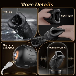 Male Masturbator with 10 Vibrating &amp; APP, Mouth Stroker Trainer Adult Toys for Prolong Endurance, Pocket Pussy <strong>Mens</strong> - Product Image 3