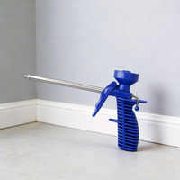 Pistolet à mousse PU Q-105, pistolet à calfeutrer, corps en PP, tube en acier inoxydable, buse en cuivre pour l'étanchéité des fenêtres et des portes