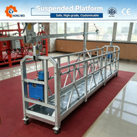 Plateforme suspendue électrique ZLP630 pour le nettoyage des fenêtres des bâtiments de grande hauteur, équipement de levage pour plateforme suspendue