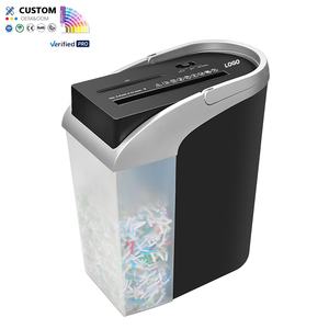 Trituradoras de papel de grado comercial Trituradora de tarjetas de CD eléctrica portátil Oficina A4 A5 Máquina trituradora de papel de documentos de corte cruzado - Product Image 1