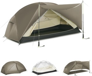 OEM 1/2/3인용 방수 나일론 경량 백패킹 텐트 다용도 캠핑 쉘터 (하이킹/아웃도어용) - Product Image 1