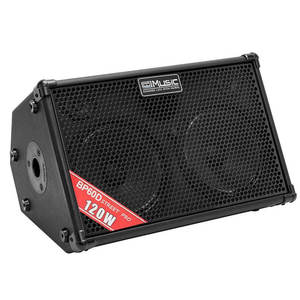 COOLMUSIC BP60D 120W Enceinte portable rechargeable en acier de 8 pouces avec 6 entrées pour 2 micros, réverbération/chorale/délai - Product Image 2