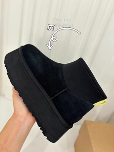 Botas de Invierno Cortas para Mujer <span class=keywords><strong>Dipu</strong></span> 2025, Forradas de Lana, con Forro de Algodón Grueso, con Plataforma y Suela Gruesa para Aumentar la Altura - Product Image 5