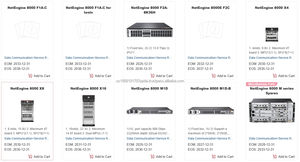 82401950 CR8S8KVBSLCP netengine 8000 IP Router พอร์ต50g เปิดใช้งาน RTU (ต่อ50g/40g) NE8000-X4 NE8000-X8 - Product Image 3