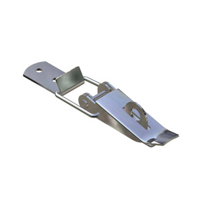 ฮุ่ยติง ตัวล็อคแบบปากแบน เหล็กชุบสังกะสี DK044 อุปกรณ์ล็อคประตูตู้ - Product Image 1
