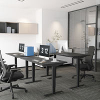 Cadre de bureau debout réglable en hauteur avec manivelle, poste de travail moderne en métal pour la maison et le bureau