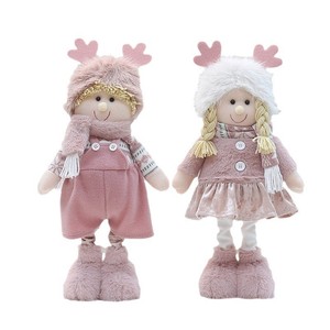 Muñecos de peluche rosas de 31 cm a 50 cm, decoración navideña para niños y niñas, adorno de escritorio - Product Image 5