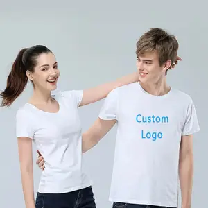 Maglietta unisex di alta qualità con logo design personalizzato stampa dello schermo sublimazione ricamata 3D in rilievo o t-shirt con stampa digitale