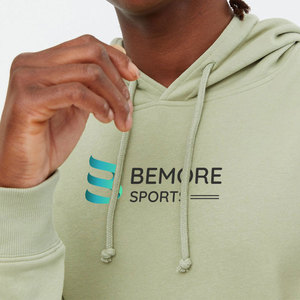 Sudadera con Capucha Personalizada para Hombre 2026, de Alta Calidad, Color Sólido, Diseño Personalizable, Estilo Deportivo Urbano, Poliéster/Algodón - Product Image 3