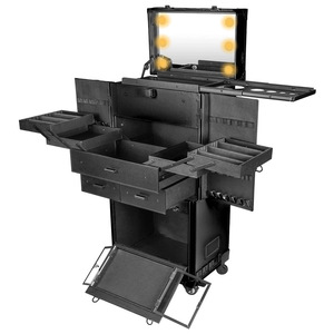 Maletín de <span class=keywords><strong>Maquillaje</strong></span> Rodante Personalizable de Alta Gama, Iluminado, Multifuncional, de Gran Capacidad, con Espejo LED - Product Image 4