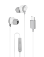 Écouteurs Budi Type-C avec télécommande et micro, protection contre les radiations, écouteurs à tube d'air, casque filaire stéréo 1,2 m 4 pieds