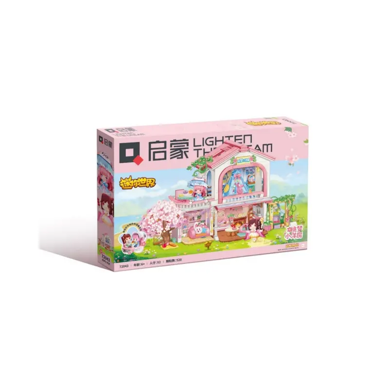 QMAN 72043 Mini monde pêche rêve petite maison blocs de construction assemblé jouet modèle cadeau pour enfants fille chinoise 40 unisexe ABS