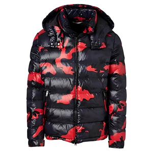 Nouvelle Arrivée Vente Chaude Blousons Matelassés pour Hommes à Col Montant en Toile avec Impression de Logo Personnalisé par Transfert Thermique et Fermeture Éclair de Haute Qualité - Product Image 1