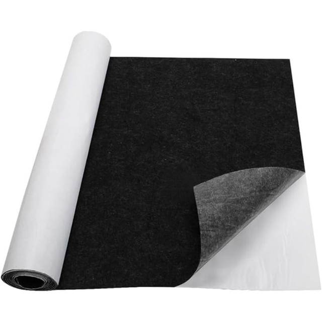 2026 New Total 20 Feets Felt Tape Roll Polyester Felt Strip Self Adhesive Backed Felt Tape Black Furniture 1.96 Inch Felt Strips