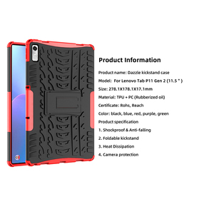 Funda Delgada para <span class=keywords><strong>Lenovo</strong></span> <span class=keywords><strong>Tab</strong></span> <span class=keywords><strong>P11</strong></span> <span class=keywords><strong>Gen</strong></span> <span class=keywords><strong>2</strong></span>, Carcasa Protectora de TPU y PC Resistente con Soporte Plegable, Funda Ultrafina para Tablet de 11.5 Pulgadas - Product Image 6