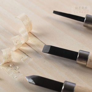 Ensemble de ciseaux à bois pour la sculpture, matériau SK, lame de 24 mm, manche droit, pour outils de bricolage en bois - Product Image 3