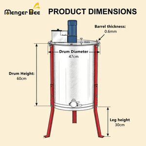 Nouvelle Offre Spéciale : Extracteur de Miel Électrique Tangentiel Automatique 4 Cadres pour le Traitement du Miel et la Séparation de la Cire - Product Image 6