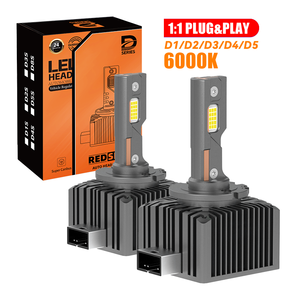 Ampoule de phare LED haute puissance sans erreur D1S D2S D3S D4S D5S D8S, remplacement d'origine HID pour voiture, pièces de rechange 12V 24V D1s LED phare - Product Image 1