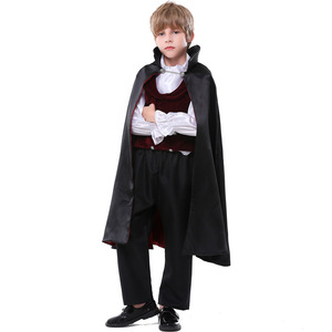 Costume da Vampiro per Bambini XJ - Costume da Principe <span class=keywords><strong>Dracula</strong></span> per Halloween - Costume da Conte dell'Alba per Spettacoli - Product Image 4