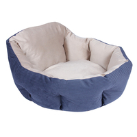 Lit de luxe en peluche pour animaux de compagnie par le fabricant fond antidérapant velours côtelé imi-tation velours hollandais pour chiens et chats hiver chaud