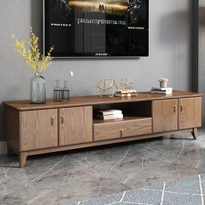 Ensemble <span class=keywords><strong>meuble</strong></span> TV et table basse en bois massif nordique, design moderne pour petites pièces, base <span class=keywords><strong>de</strong></span> rangement extensible avec tiroirs, <span class=keywords><strong>blanc</strong></span> - Product Image 6