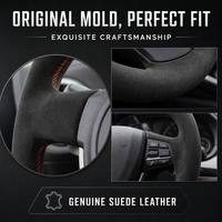 Housse de volant de voiture en daim cousue à la main pour BMW M Sport E46 E39 E53 E60 E90 E92 Vente en gros d'usine