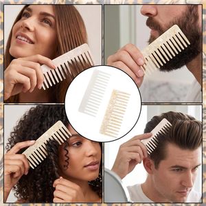 3pcs <b>Hot</b> Selling New Design Wide Tooth <b>Comb</b> Acetic Acid <b>Comb</b> with Smooth Shine Color for Salon & Home Use Comfortable & Stylish - Product Image 3